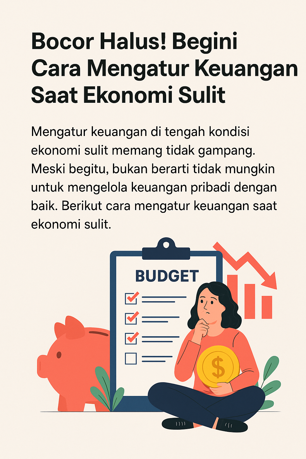 Bocor Halus! Begini Cara Mengatur Keuangan Saat Ekonomi Sulit